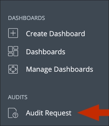 Audit Request Menu