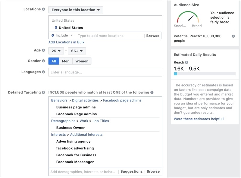 Facebook Advertising Agency - FD Targeting