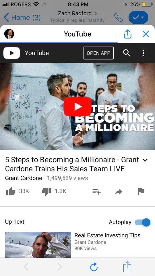 Grant Cardone YouTube Video